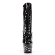 Pleaser STARDUST-1020-7 Platform Ankle Boot (Black/Black)