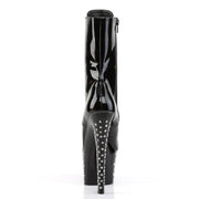 Pleaser STARDUST-1020-7 Platform Ankle Boot (Black/Black)
