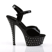 Pleaser STARDUST-609 Platform Sandal (Black Patent/Black)