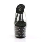 Pleaser STARDUST-701 Platform Slide (Clear/Black)