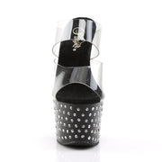 Pleaser STARDUST-702 Platform Slide (Clear/Black)