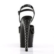 Pleaser STARDUST-709 Platform Sandal (Black Patent/Black)