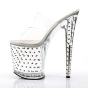 Pleaser STARDUST-802 Platform Slide (Clear/Clear)