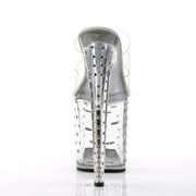 Pleaser STARDUST-802 Platform Slide (Clear/Clear)