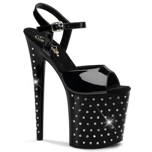 Pleaser STARDUST-809 Platform Sandal (Black Patent/Black)