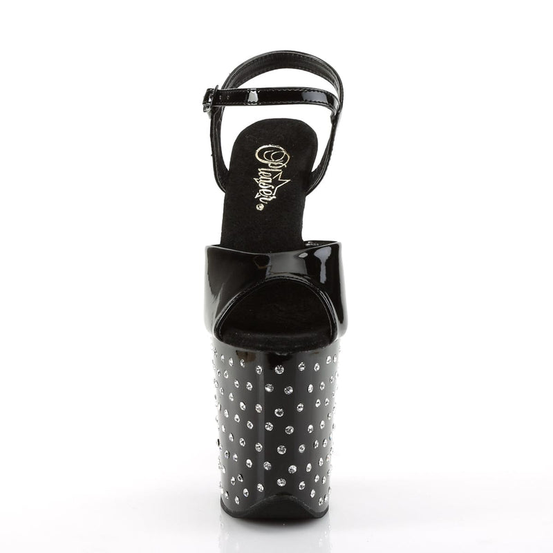 Pleaser STARDUST-809 Platform Sandal (Black Patent/Black)