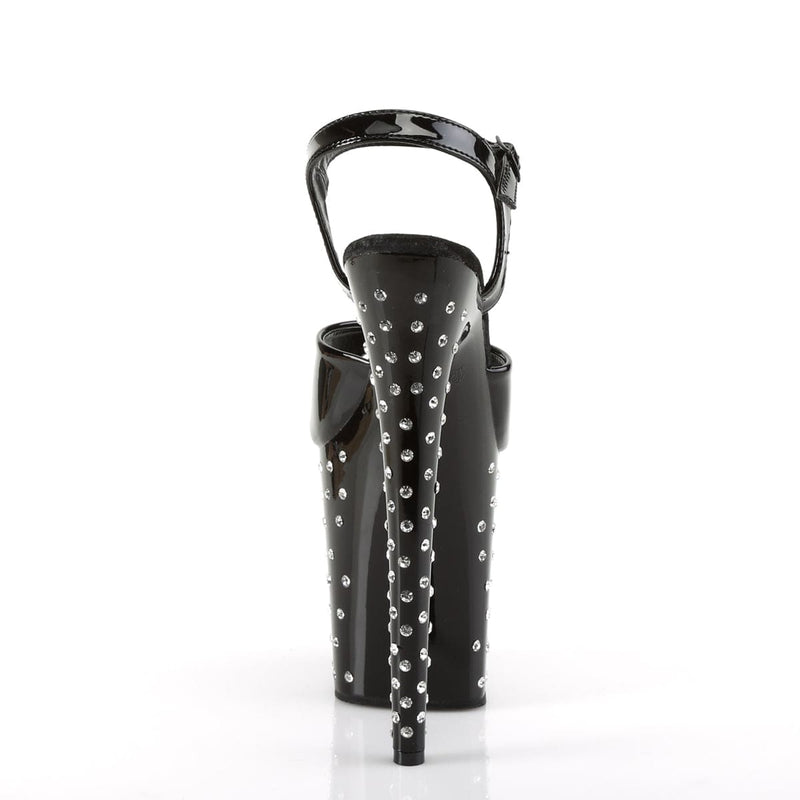 Pleaser STARDUST-809 Platform Sandal (Black Patent/Black)