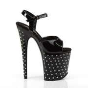 Pleaser STARDUST-809 Platform Sandal (Black Patent/Black)