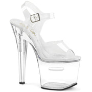 Pleaser TIPJAR-708RAD Clear/Clear