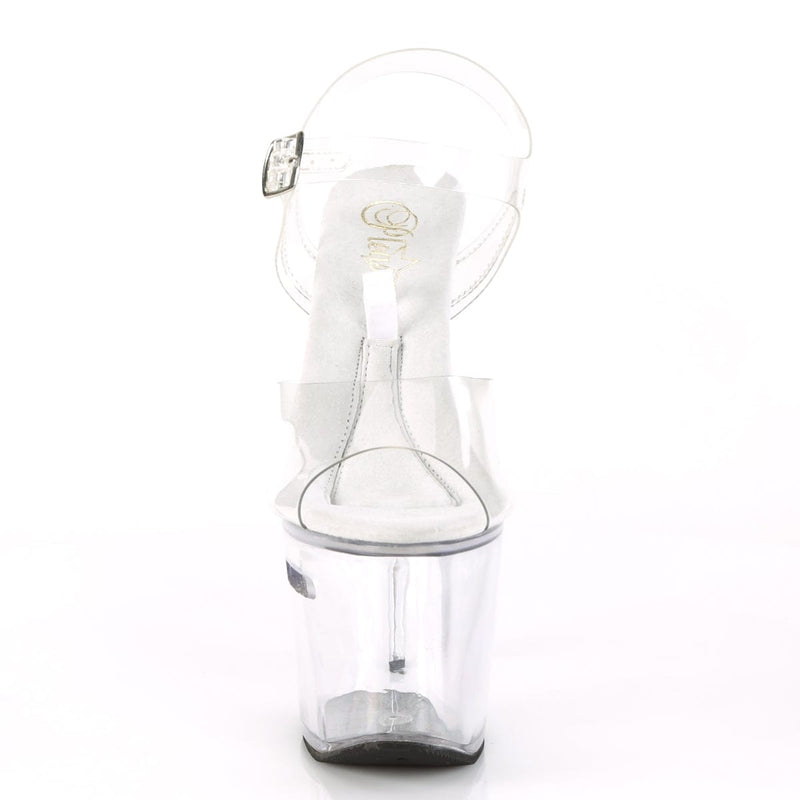 Pleaser TIPJAR-708RAD Clear/Clear