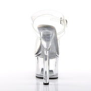 Pleaser TREASURE-708 Platform Sandal (Clear/Clear)