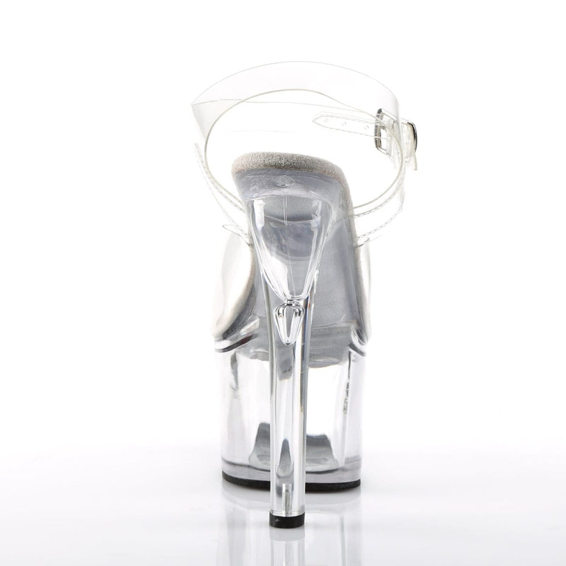 Pleaser TREASURE-708 Platform Sandal (Clear/Clear)
