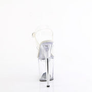 Pleaser TREASURE-808FLA Platform Sandal (Clear/Clear)