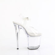 Pleaser TREASURE-808FLA Platform Sandal (Clear/Clear)