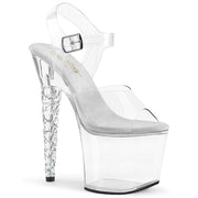 Pleaser UNICORN-708RSH Platform Sandal (Clear/Clear)