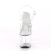 Pleaser UNICORN-708RSH Platform Sandal (Clear/Clear)