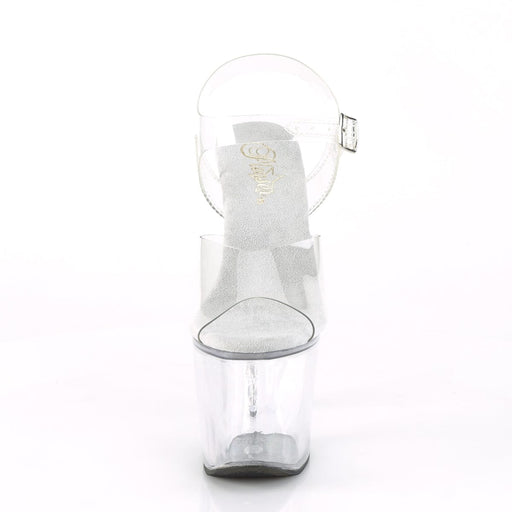 Pleaser UNICORN-708RSH Platform Sandal (Clear/Clear)