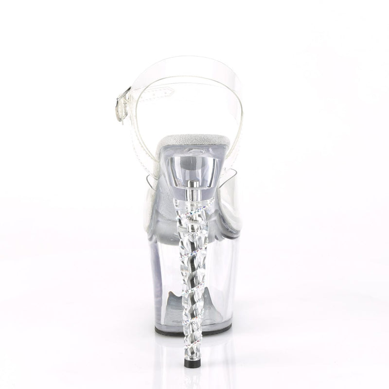 Pleaser UNICORN-708RSH Platform Sandal (Clear/Clear)