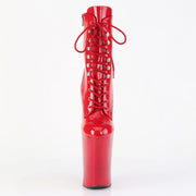 Pleaser WORSHIP-1020 Platform Ankle Boot (Red Patent/Red)