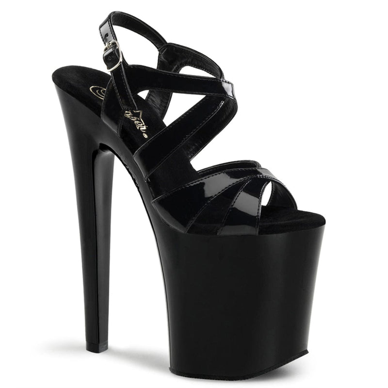 Pleaser XTREME-872 Platform Sandal (Black Patent/Black) 5