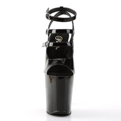Pleaser XTREME-873 Platform Sandal (Black Patent/Black)