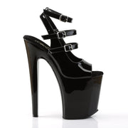 Pleaser XTREME-873 Platform Sandal (Black Patent/Black)