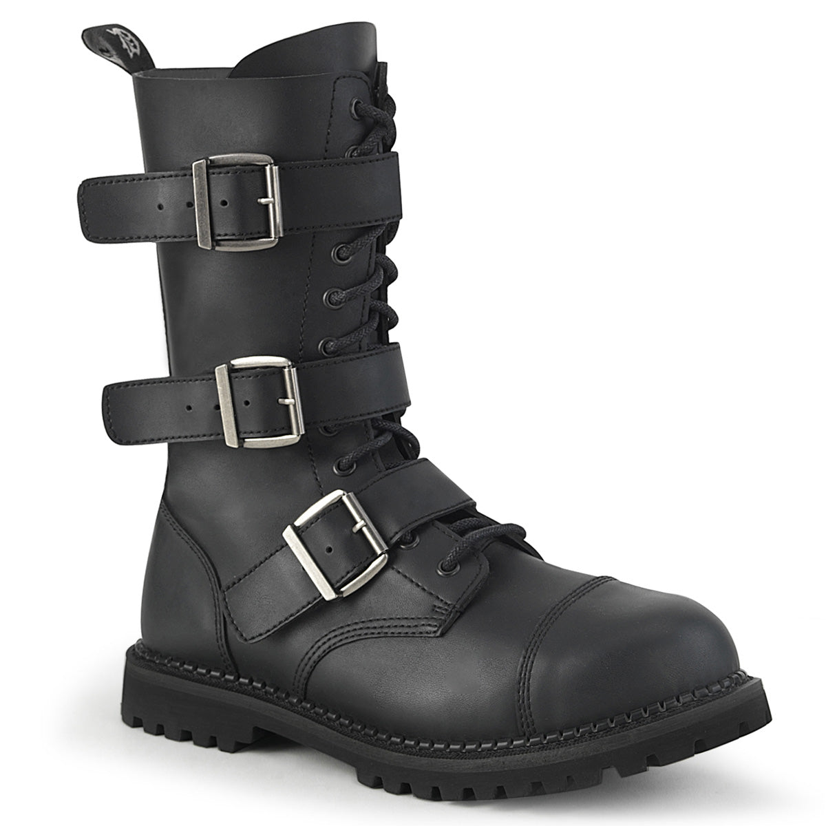 RIOT-12BK Black Ankle Boots