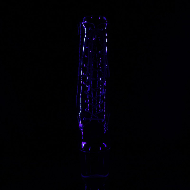 SKY-1020TT Black Patent/Black-Neon Hot Pink