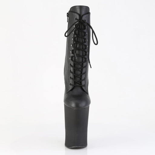 WORSHIP-1020 Black Faux Leather/Black Matte Pleaser US Size (Women's): 7