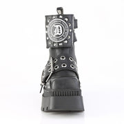 WRATH-58 Black Vegan Leather Ankle Boots Demonia US Size (Women's): 6