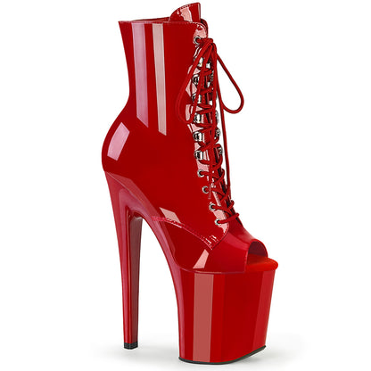 XTREME-1021 Red/Red Ankle Boots