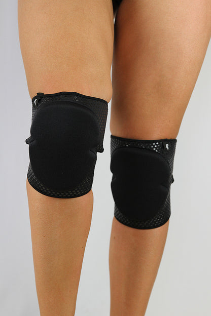 Velcro Grip Knee Pads - Black
