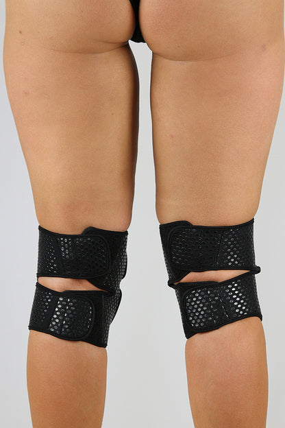 Velcro Grip Knee Pads - Black