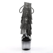 ADORE-1017RSFT Clear-Black/Black Ankle Boot Pleaser US Size (Women's): 5