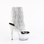 ADORE-1017RSFT Clear-Silver/Silver Ankle Boot Pleaser US Size (Women's): 5