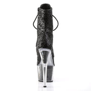 ADORE-1020G Black Glitter/Black Glitter Ankle Boot Pleaser US Size (Women's): 5