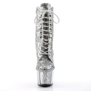 ADORE-1020G Silver Glitter/Silver Glitter Ankle Boot Pleaser US Size (Women's): 5