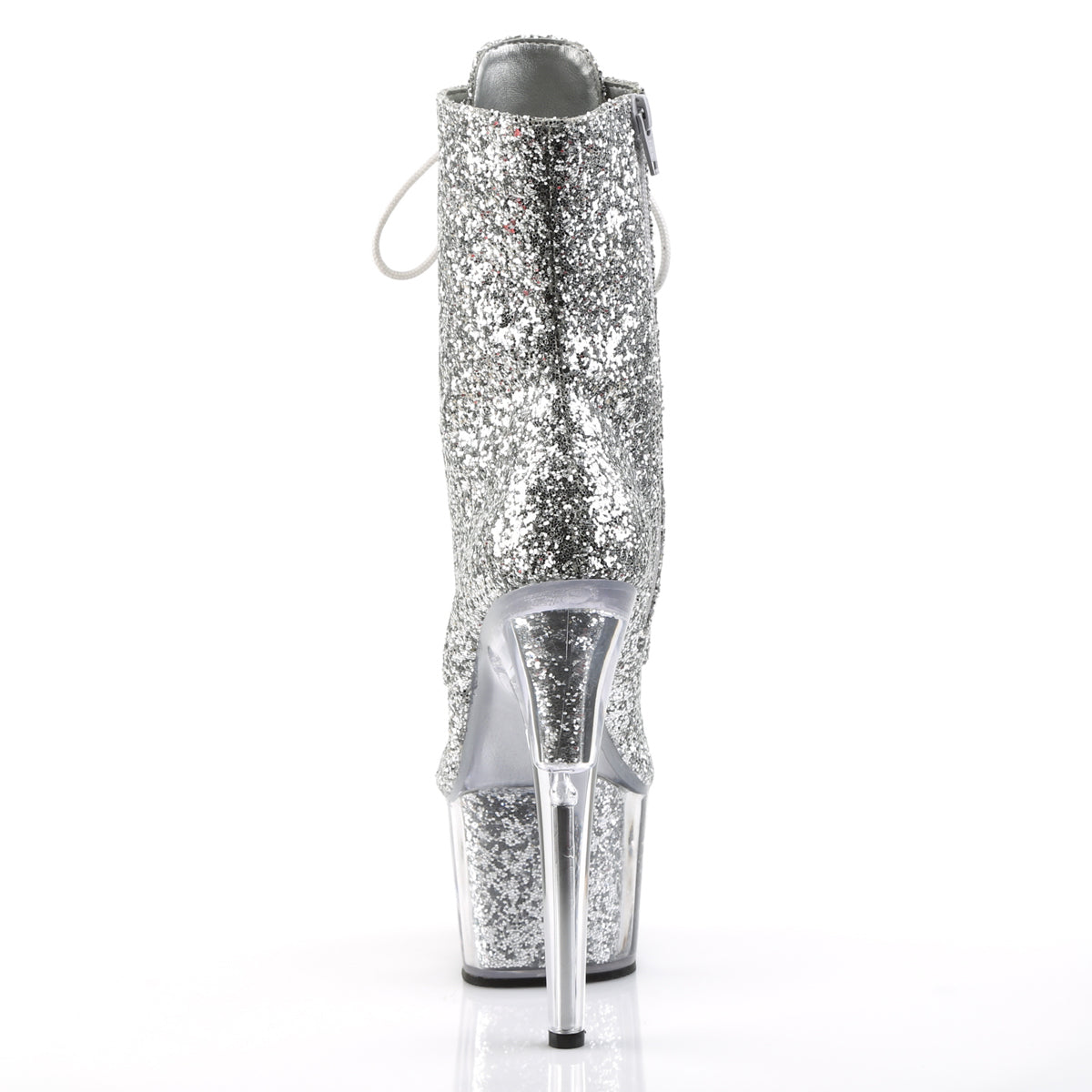 ADORE-1020G Silver Glitter/Silver Glitter Ankle Boot Pleaser