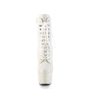 ADORE-1020GDLG White Multi Glitter/White Multi Glitter Ankle Boot Pleaser US Size (Women's): 5