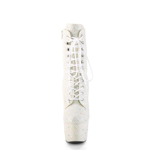 ADORE-1020GDLG White Multi Glitter/White Multi Glitter Ankle Boot Pleaser US Size (Women's): 5