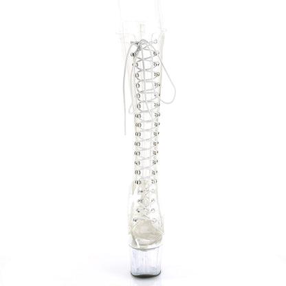 ADORE-2020C Clear Knee Boot Pleaser