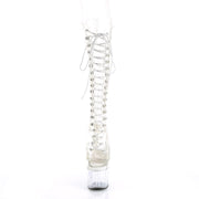 ADORE-2021C Clear/Clear Knee Boot Pleaser US Size (Women's): 5
