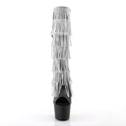 ADORE-2024RSF Black Stretch Faux Leather/Black Matte Knee Boot Pleaser US Size (Women's): 5