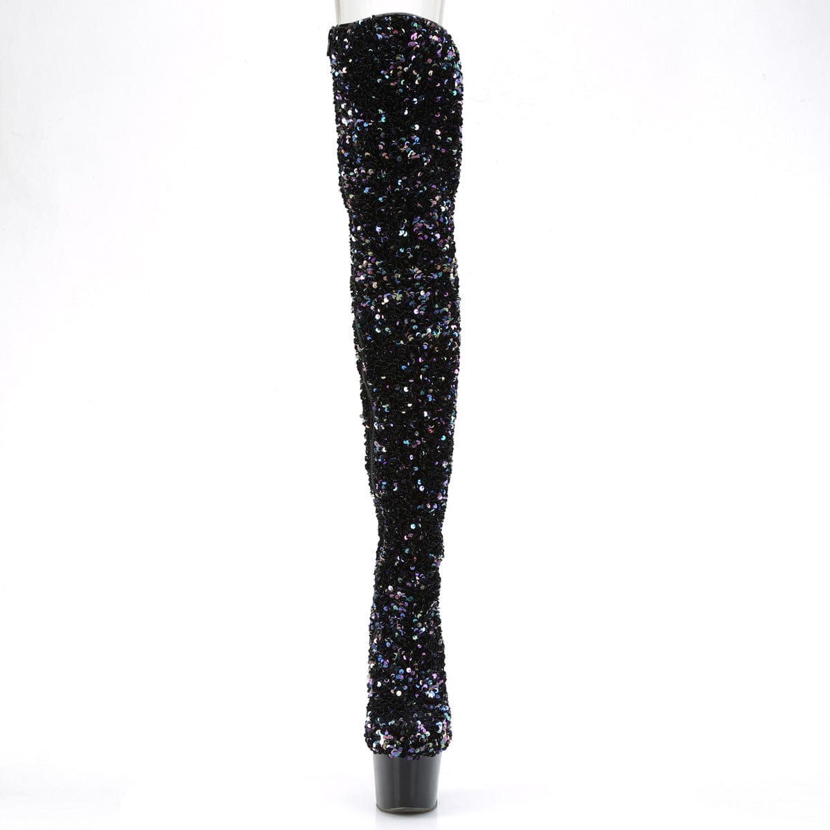 ADORE-3020 Black Multi Seuqins/Black Boot Pleaser US Size (Women's): 5