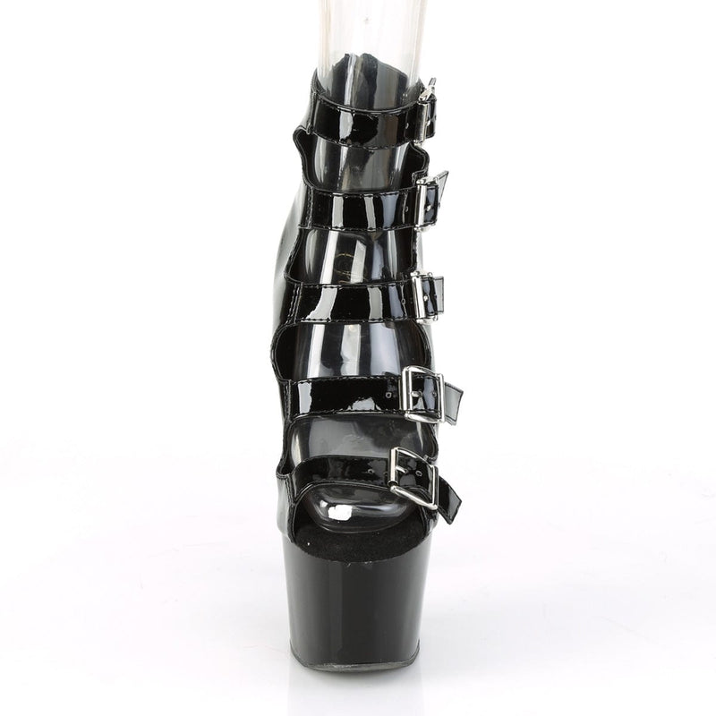 ADORE-700-33 Black Patent/Black Ankle Boot Pleaser US Size (Women's): 5