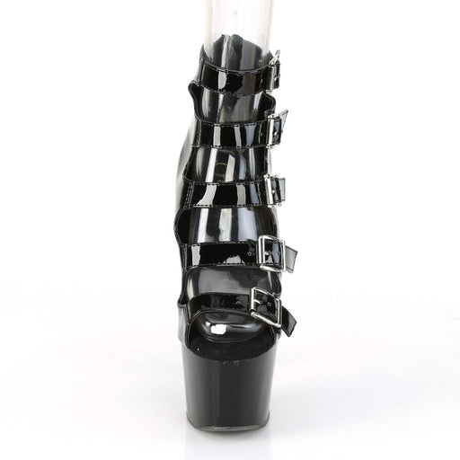 ADORE-700-33 Black Patent/Black Ankle Boot Pleaser US Size (Women's): 5