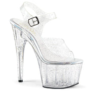 ADORE-708MMG Clear/Clear Platform Sandal Pleaser US Size (Women's): 5