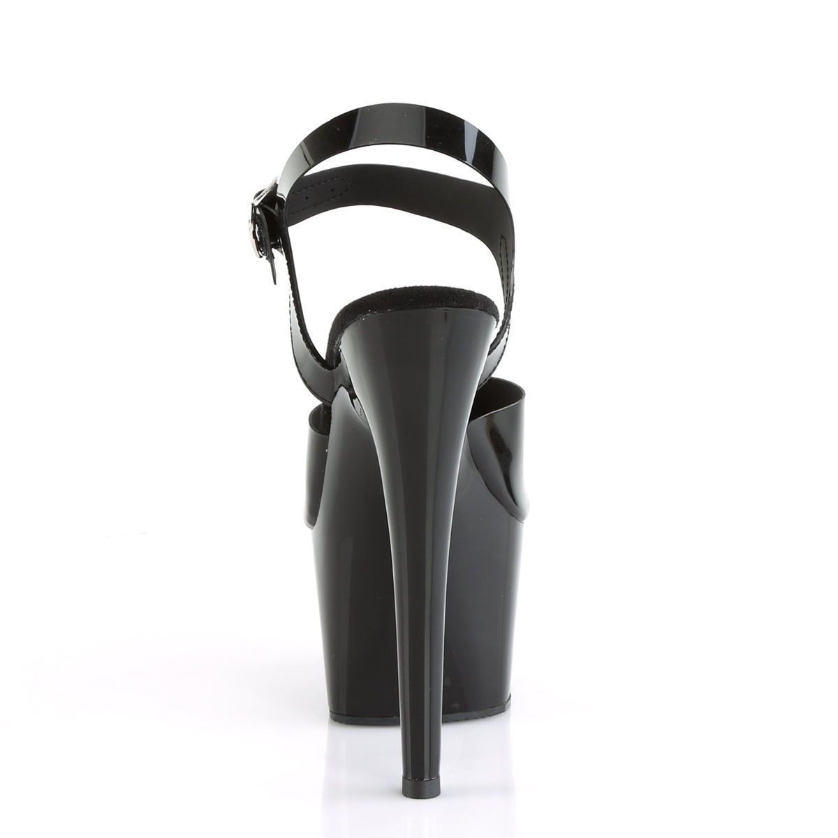 ADORE-708N Black (Jelly-Like) TPU/Black Platform Sandal Pleaser