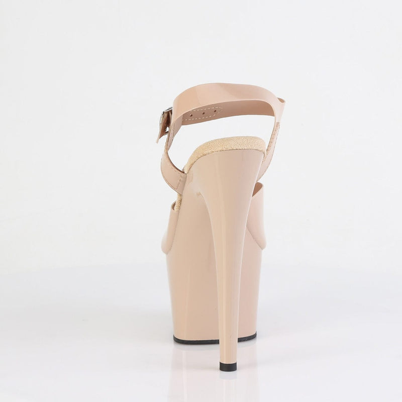 ADORE-708N Cream (Jelly-Like) TPU/Cream Platform Sandal Pleaser US Size (Women's): 5