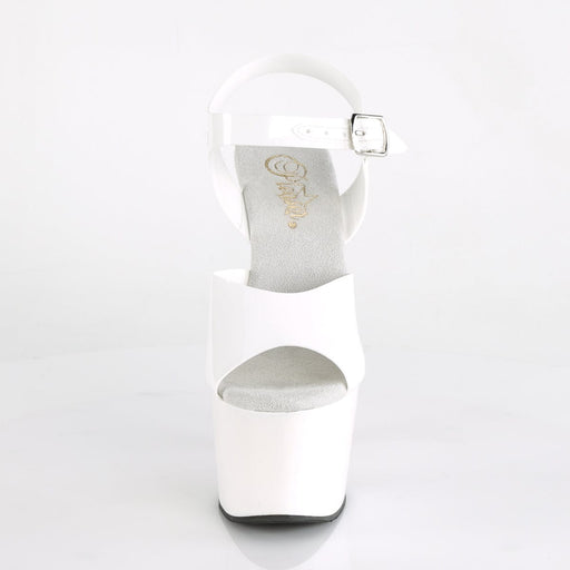 ADORE-708N White (Jelly-Like) TPU/White Platform Sandal Pleaser US Size (Women's): 5